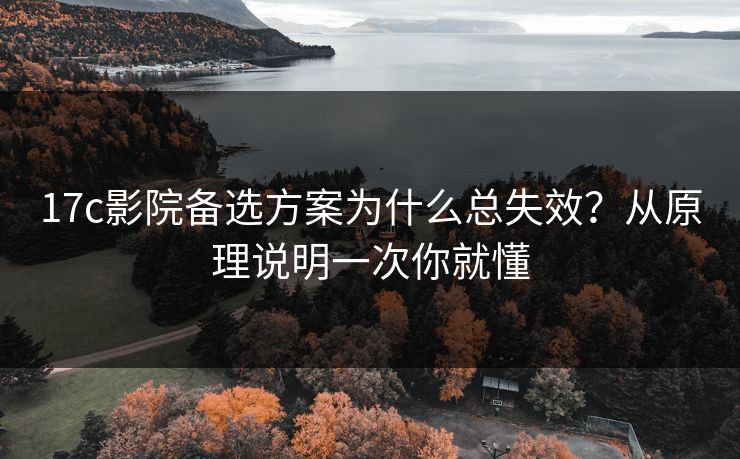 17c影院备选方案为什么总失效？从原理说明一次你就懂